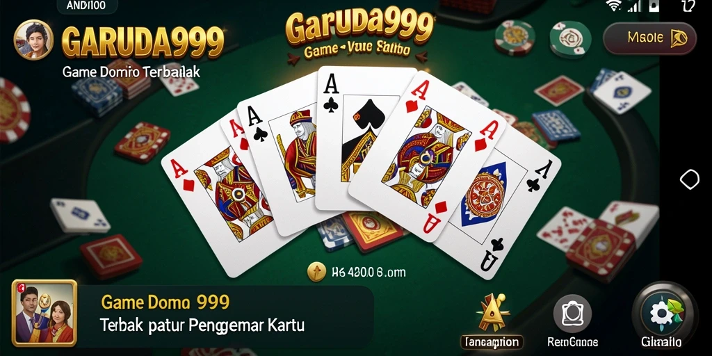Tampilan screenshot utama GARUDA999 dengan gameplay Domino yang seru.