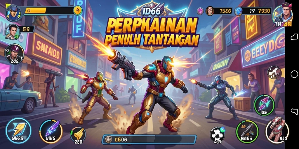 Tampilan utama gameplay <strong>ID66</strong> yang penuh aksi Arcade.