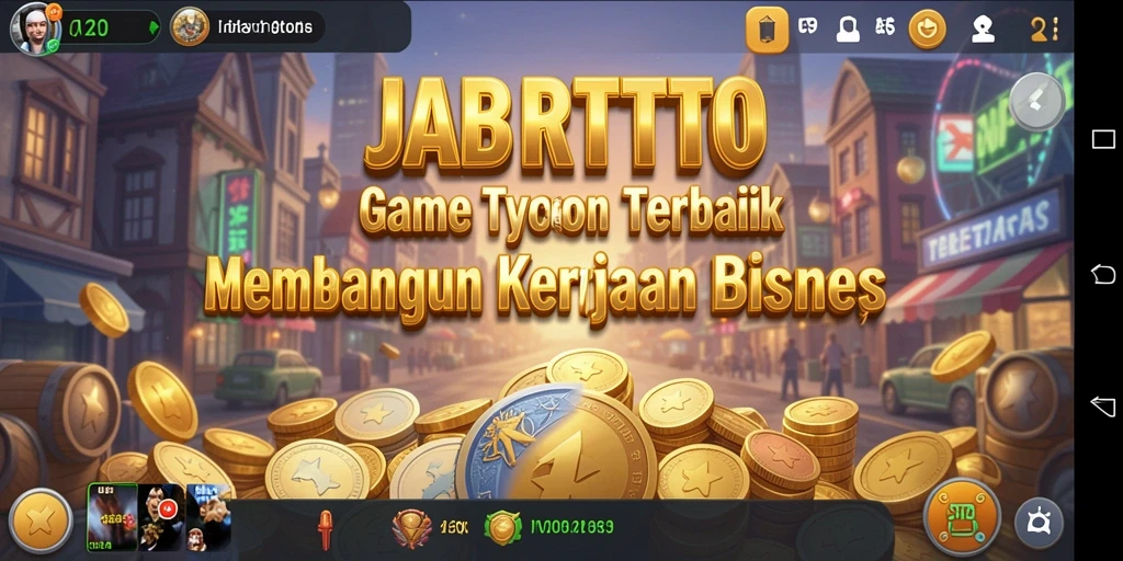 Gameplay JABARTOTO menampilkan grafik bisnis yang memukau.