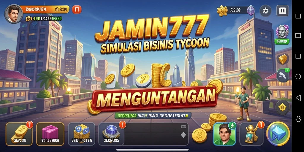 Tampilan gameplay menarik dalam simulasi bisnis Tycoon.