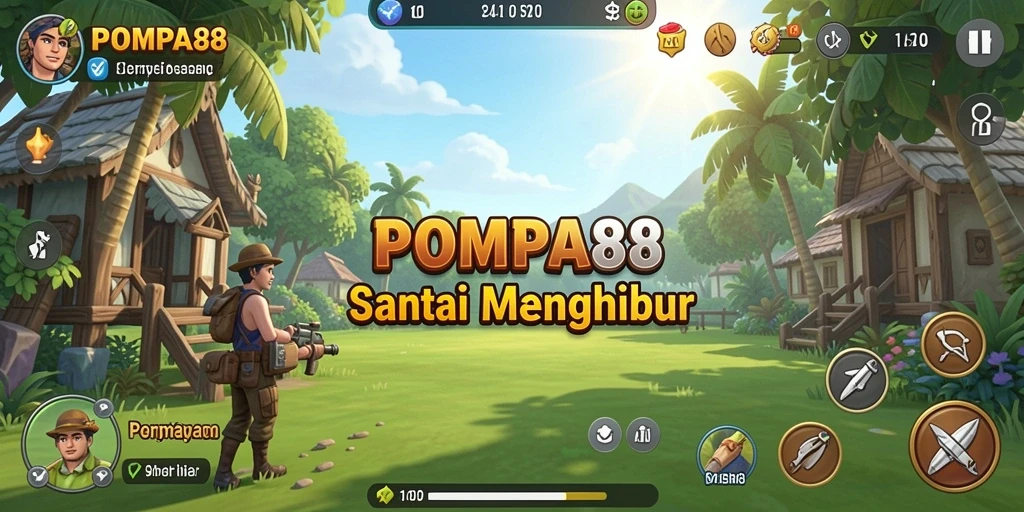 Screenshot gameplay yang menampilkan kesenangan bermain POMPA88.