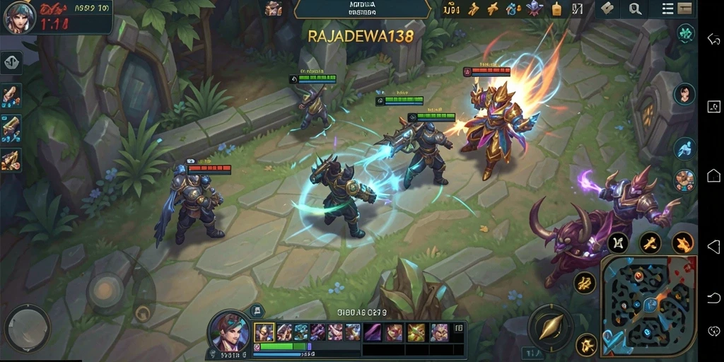 Gameplay seru dan dinamis dari RAJADEWA138 dalam aksi.