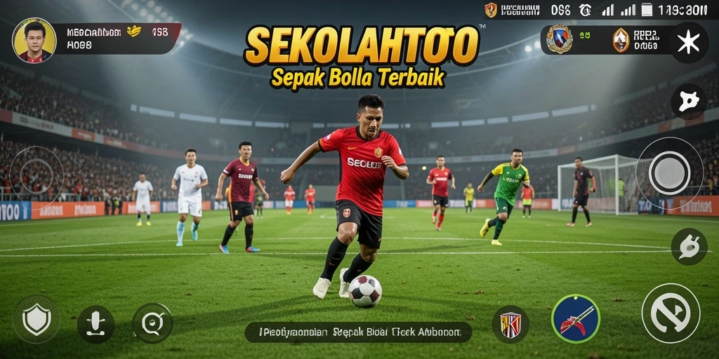 Gameplay menarik <strong>SEKOLAHTOTO</strong> dengan aksi sepak bola seru.