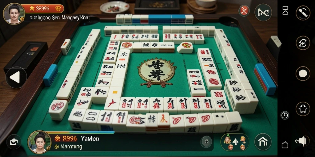 Tangkapan layar SR996 menunjukkan gameplay Mahjong yang menarik.